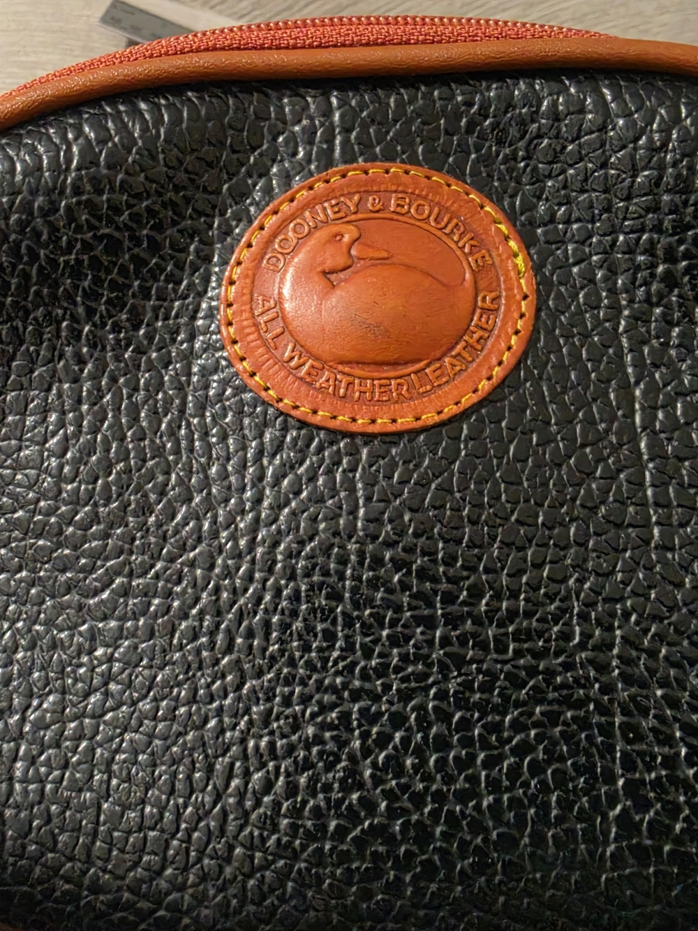 Dooney & Bourke Black and Brown Leather Bag